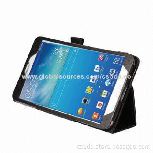 PU Back Stand Cases for Samsung Galaxy Tab 4 7.0, OEM Orders Welcomed